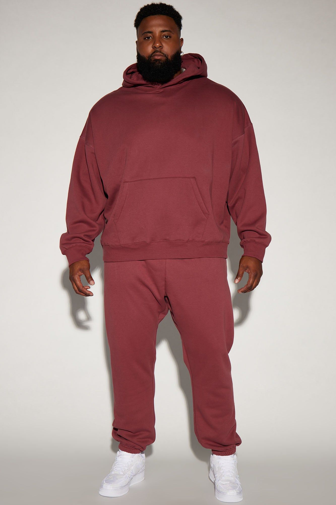 Tyson Oversized Heavyweight Hoodie - Burgundy sold by Fashion Nova product image thumbnail 5