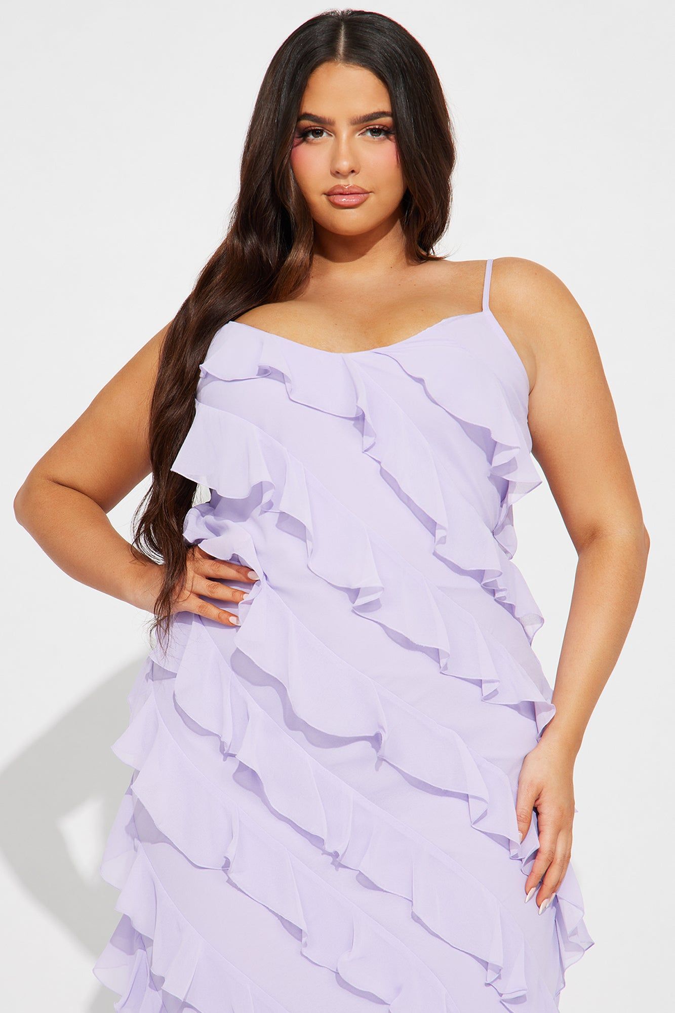 Ria Chiffon Maxi Dress - Lavender sold by Fashion Nova product image thumbnail 5