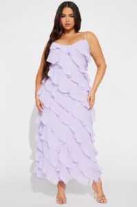 Ria Chiffon Maxi Dress - Lavender sold by Fashion Nova