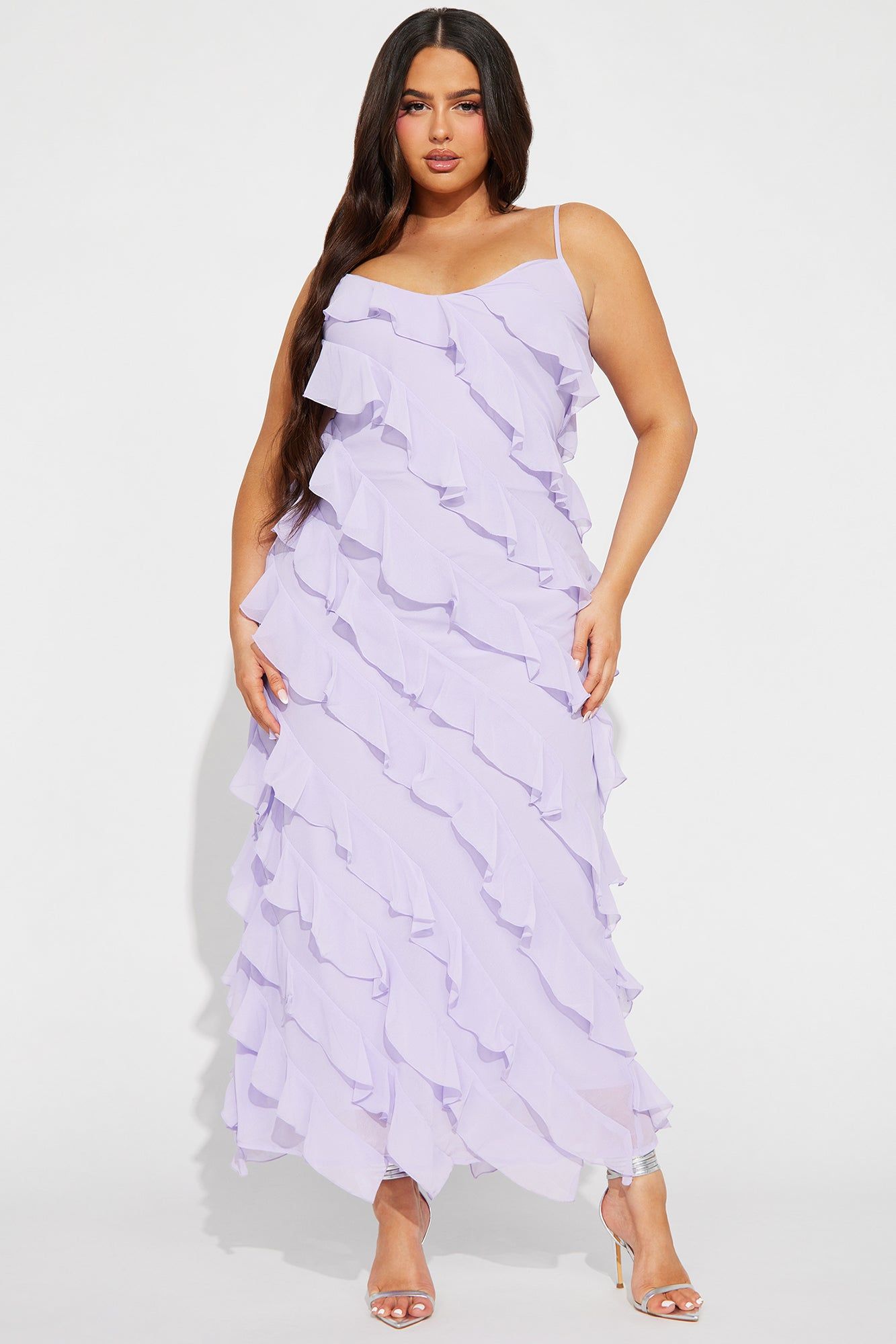 Ria Chiffon Maxi Dress - Lavender sold by Fashion Nova product image thumbnail 4