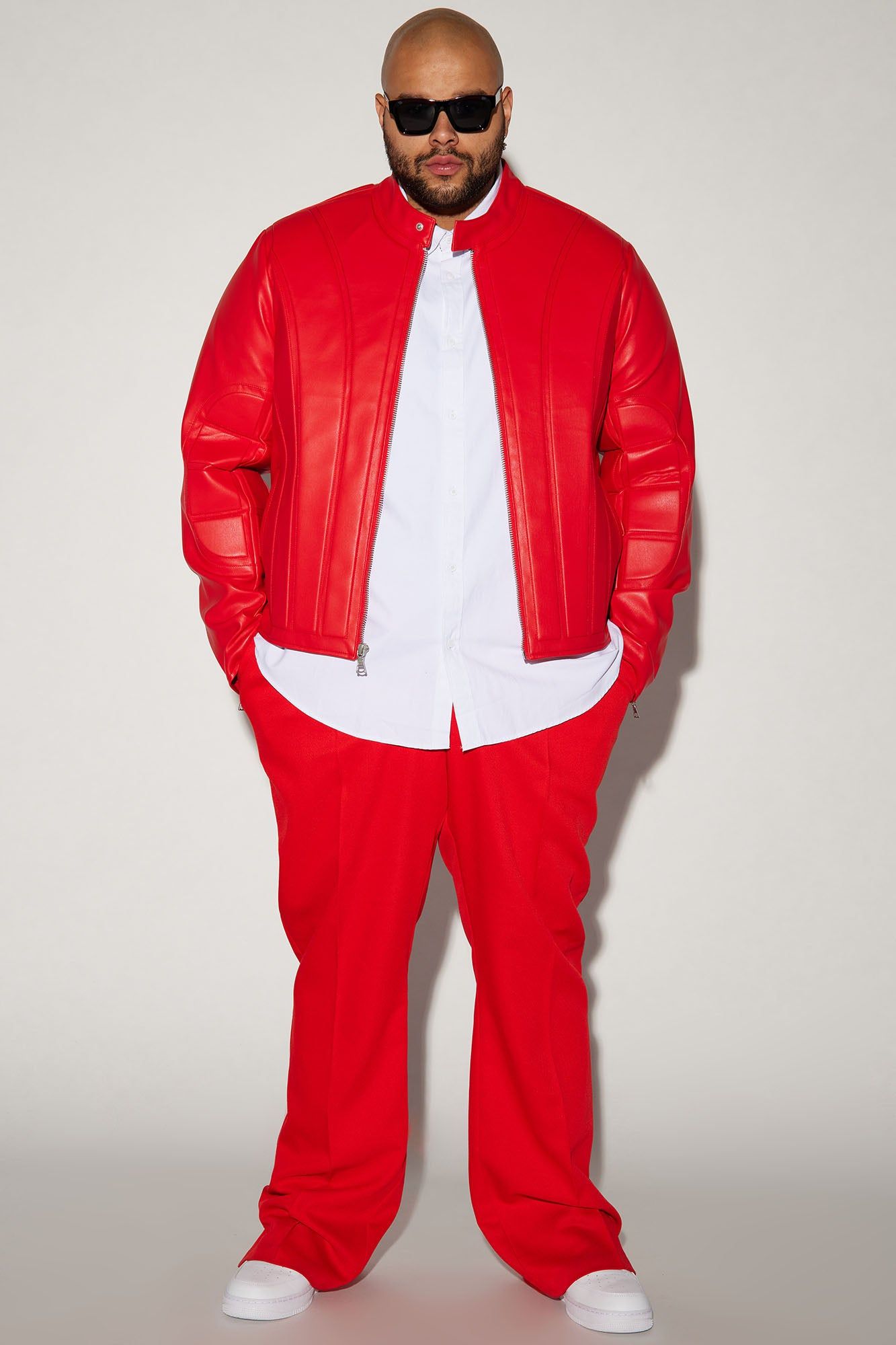 Stanton Faux Leather Moto Jacket - Red sold by Fashion Nova product image thumbnail 5