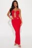 Sultry Siren Lace Maxi Dress - Red sold by Fashion Nova