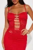 Sultry Siren Lace Maxi Dress - Red sold by Fashion Nova