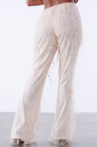 Isabelle Sequin Pant - Nude sold by Fashion Nova