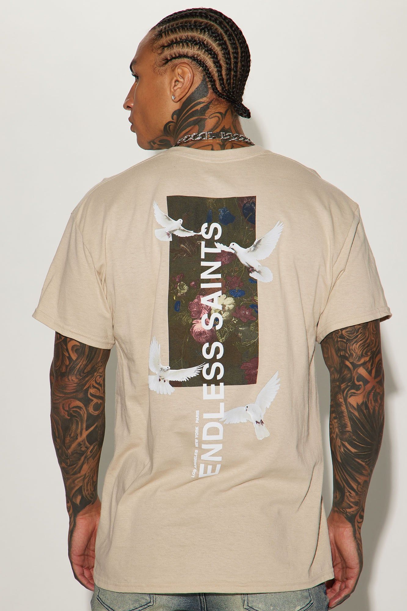 Endless Saints Short Sleeve Tee - Sand sold by Fashion Nova