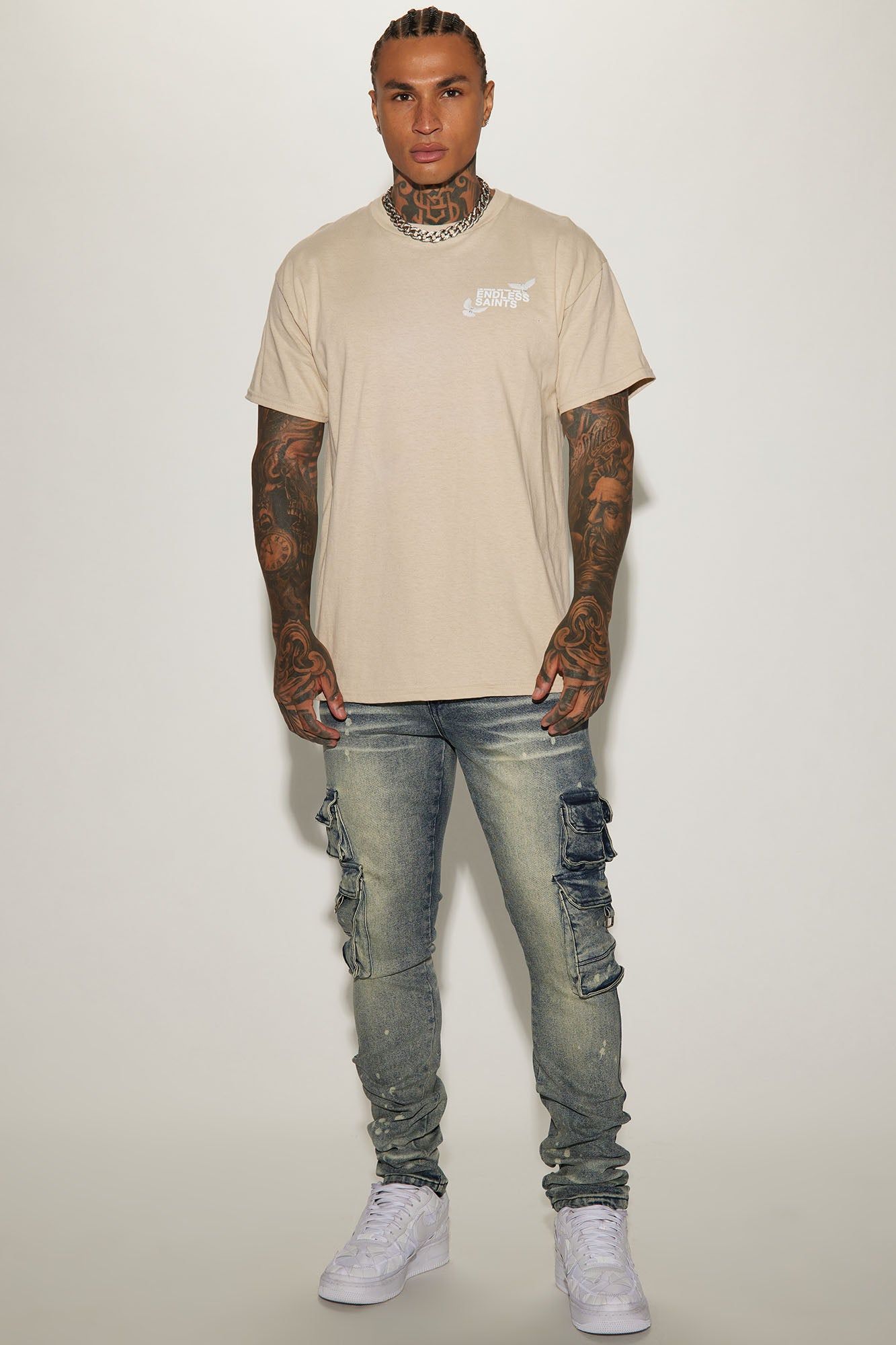Endless Saints Short Sleeve Tee - Sand sold by Fashion Nova product image thumbnail 2