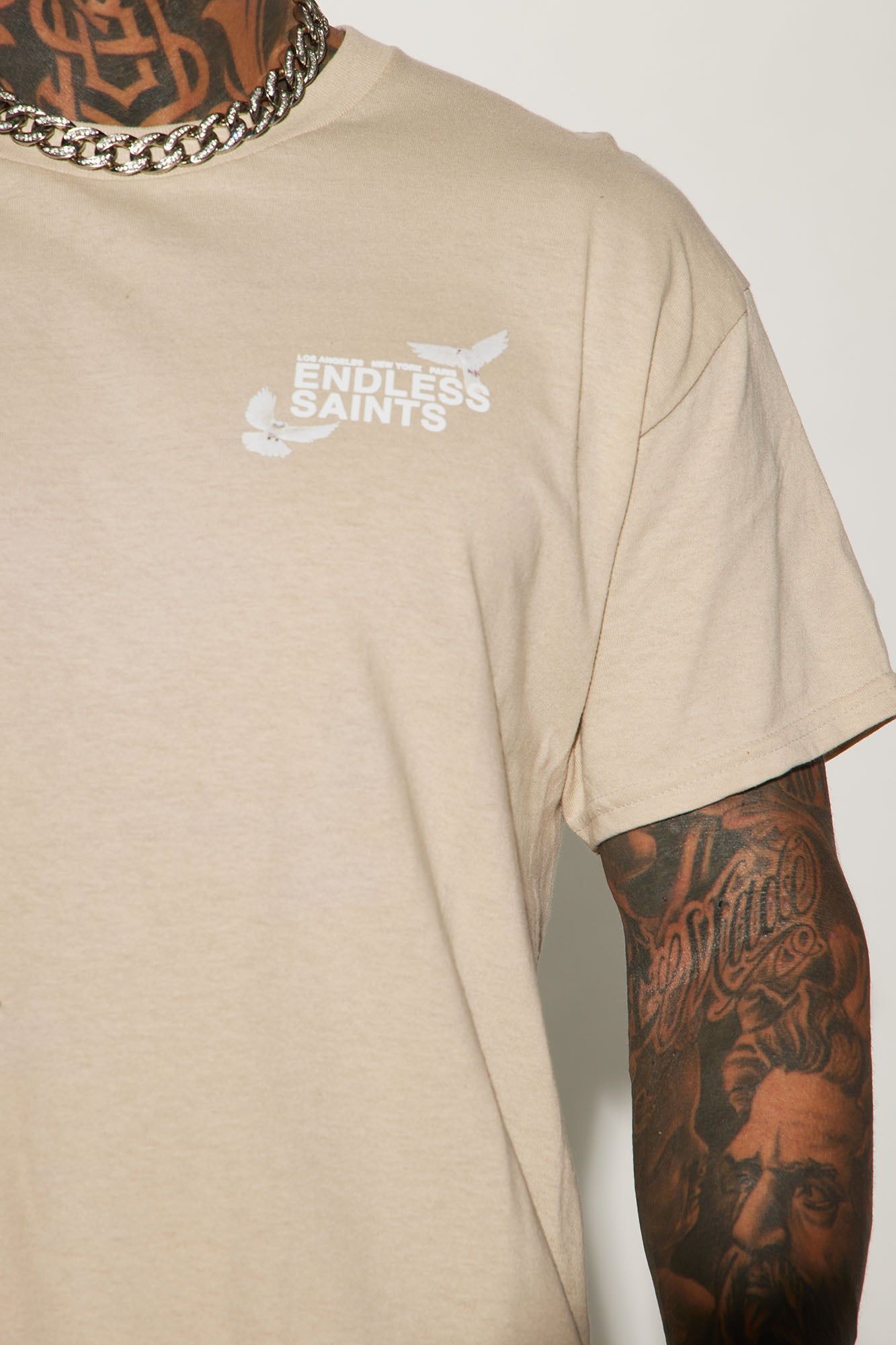 Endless Saints Short Sleeve Tee - Sand sold by Fashion Nova product image thumbnail 3