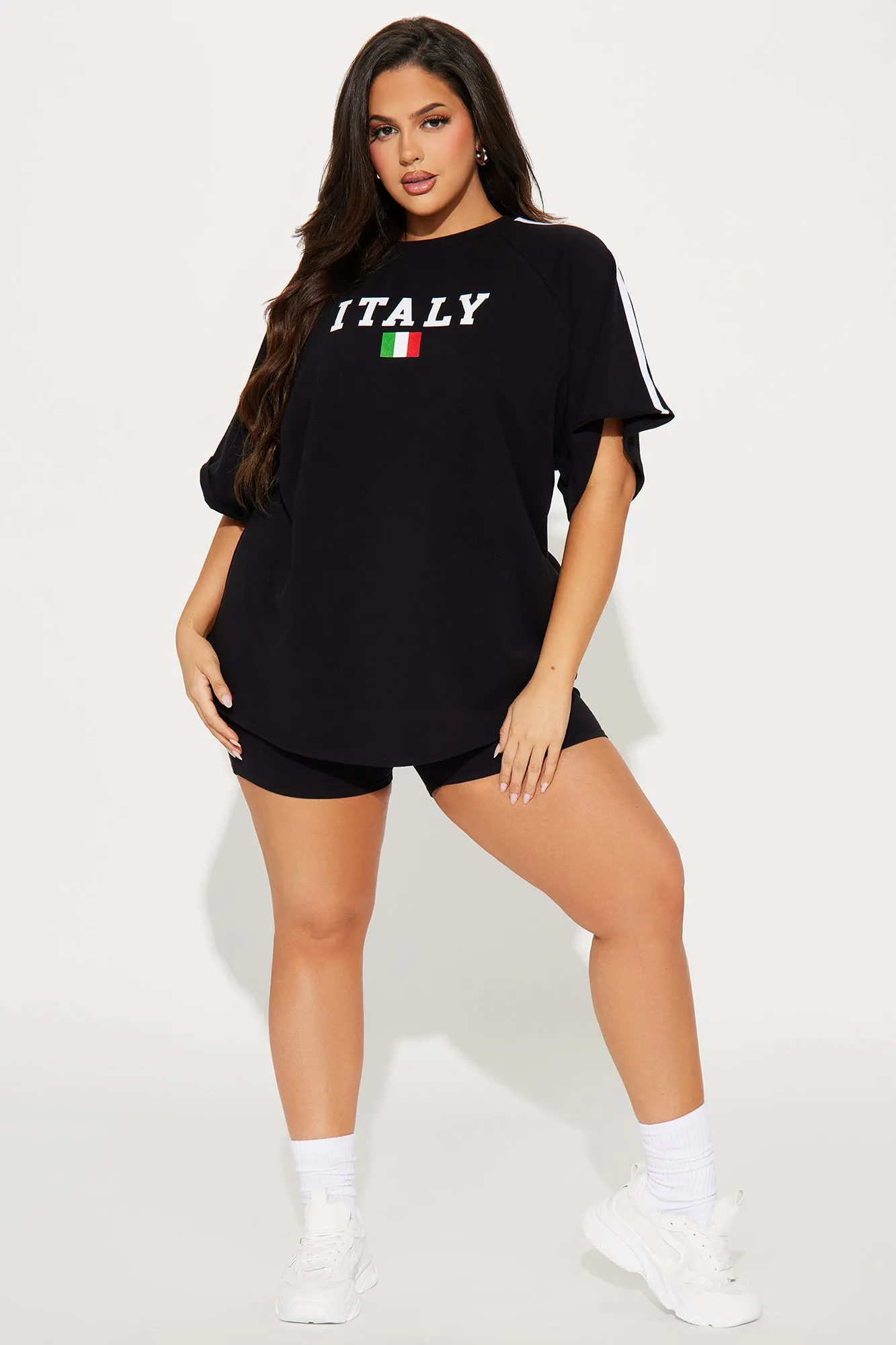 Italy Babe Biker Short Set - Black sold by Fashion Nova product image thumbnail 5