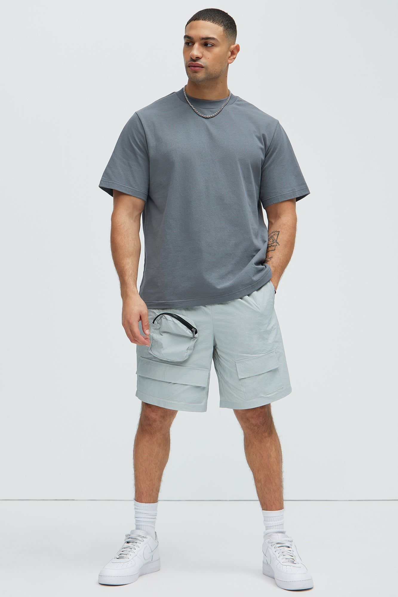 Oversized Heavyweight Short Sleeve Tee - Charcoal sold by Fashion Nova product image thumbnail 2