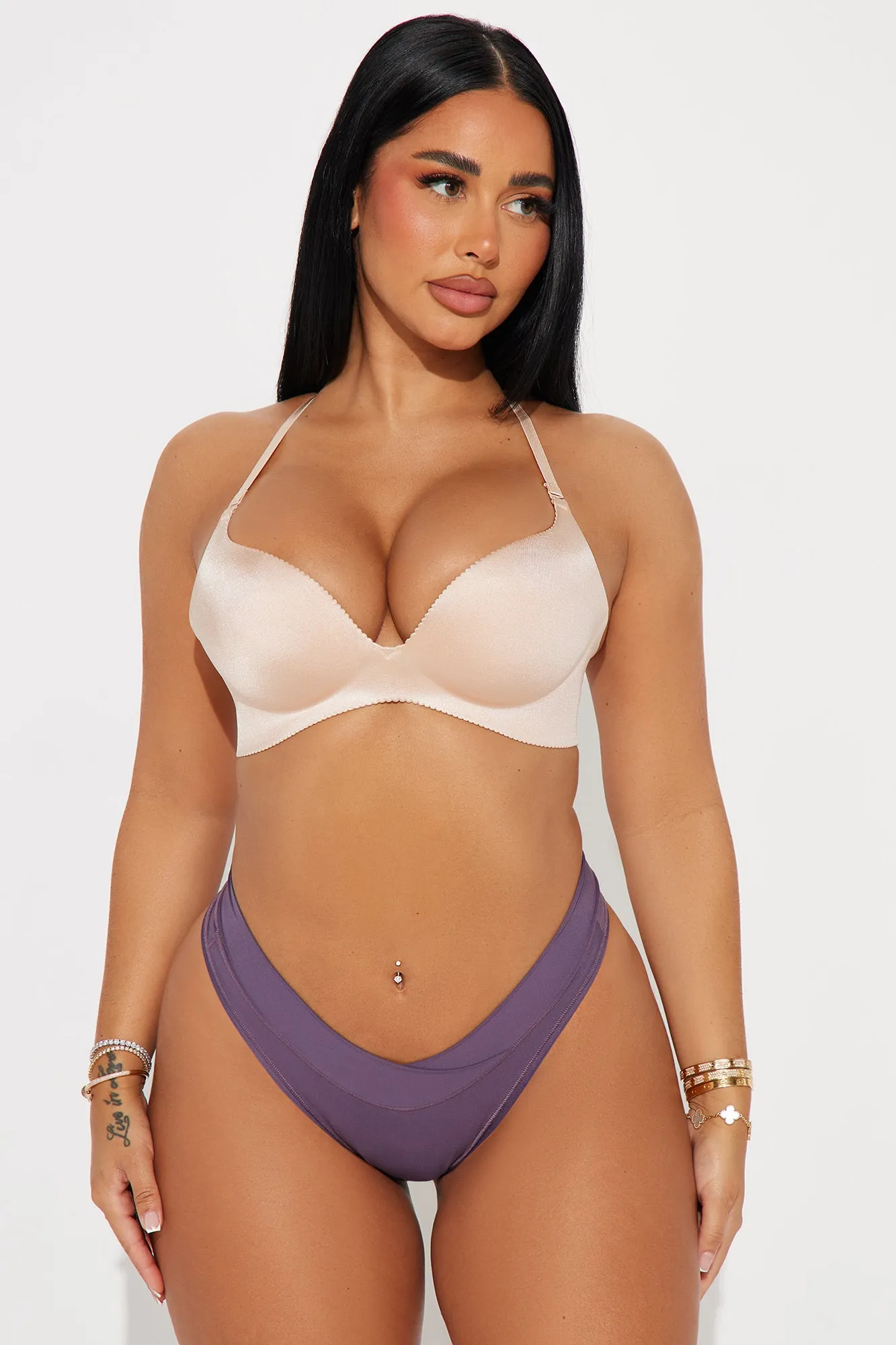 Stay Together Comfort Crossover Thong Panty - Purple sold by Fashion Nova product image thumbnail 2