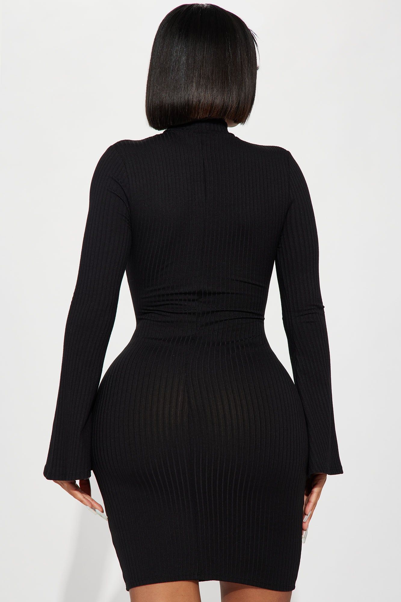 Jojo Ribbed Mini Dress- Black sold by Fashion Nova product image thumbnail 3