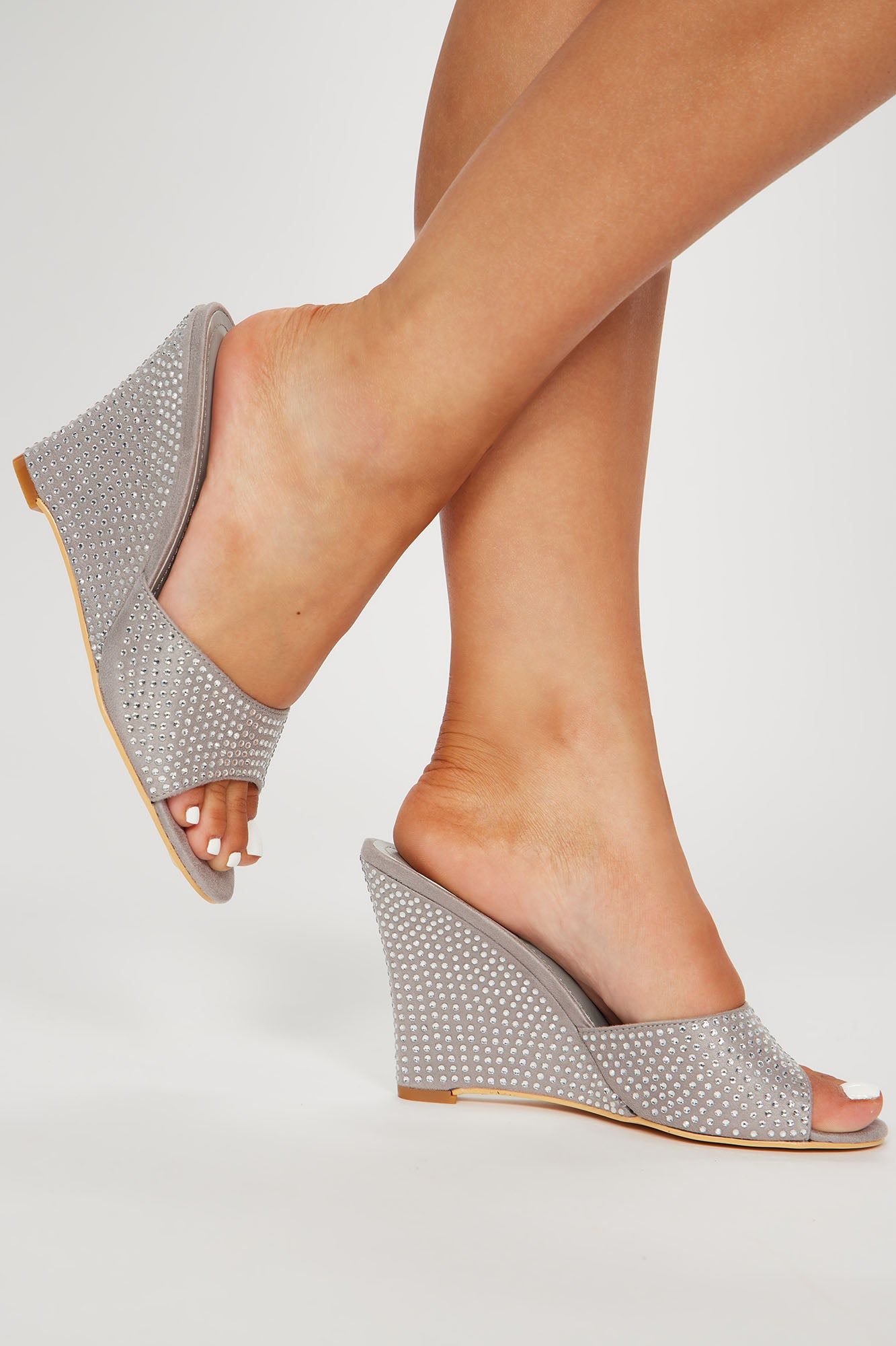 Cantasia Heeled Wedges - Silver sold by Fashion Nova product image thumbnail 3