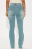 Mesa Booty Lifting Stretch Bootcut Jeans - Medium Blue Wash sold by Fashion Nova