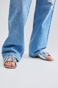 Jojo Flat Sandals - Silver sold by Fashion Nova