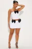 Bow Romantic Skirt Set - White/Black sold by Fashion Nova
