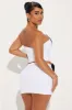 Bow Romantic Skirt Set - White/Black sold by Fashion Nova