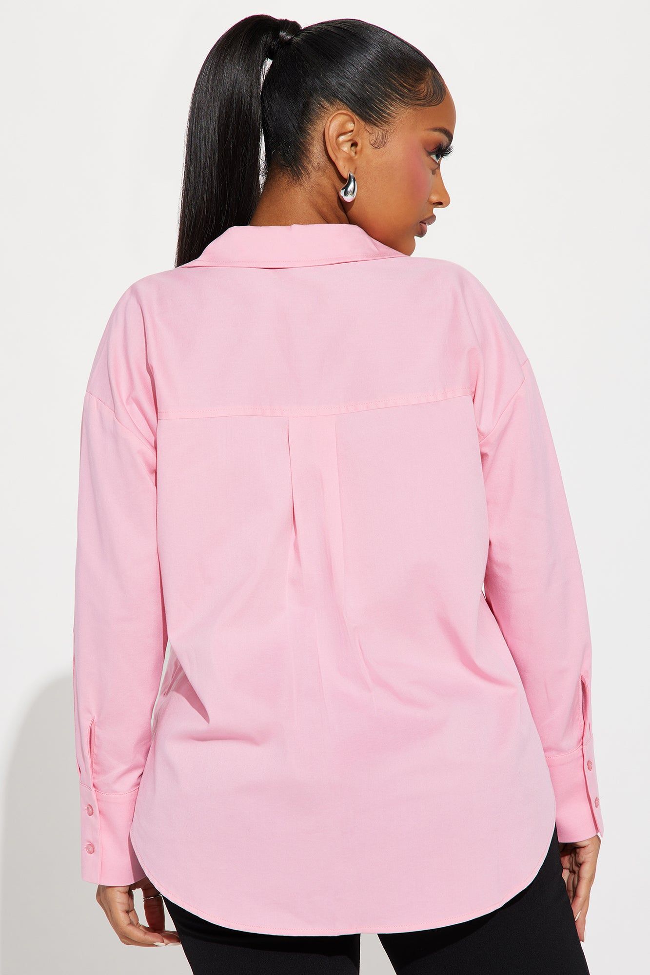 Always Important Poplin Shirt - Pink sold by Fashion Nova product image thumbnail 3