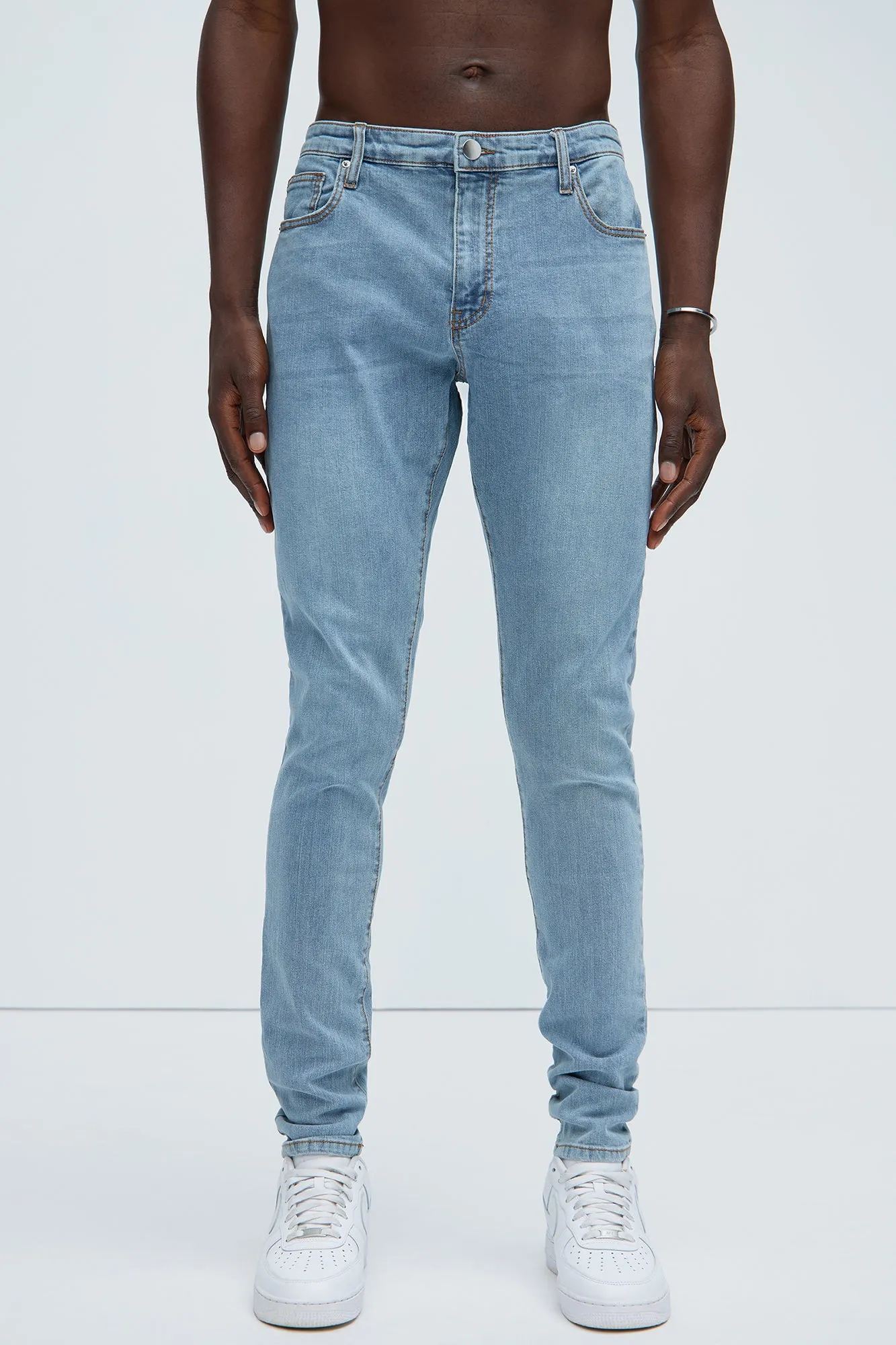Cornell Stacked Skinny Jeans - Blue Wash sold by Fashion Nova product image thumbnail 3