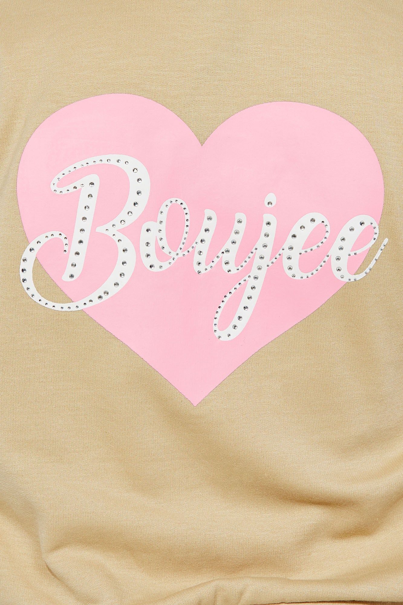 Mini Boujee Heart Fleece Jogger Set - Khaki sold by Fashion Nova product image thumbnail 5