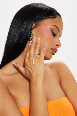 Ariana Embellished Bracelet - Silver sold by Fashion Nova