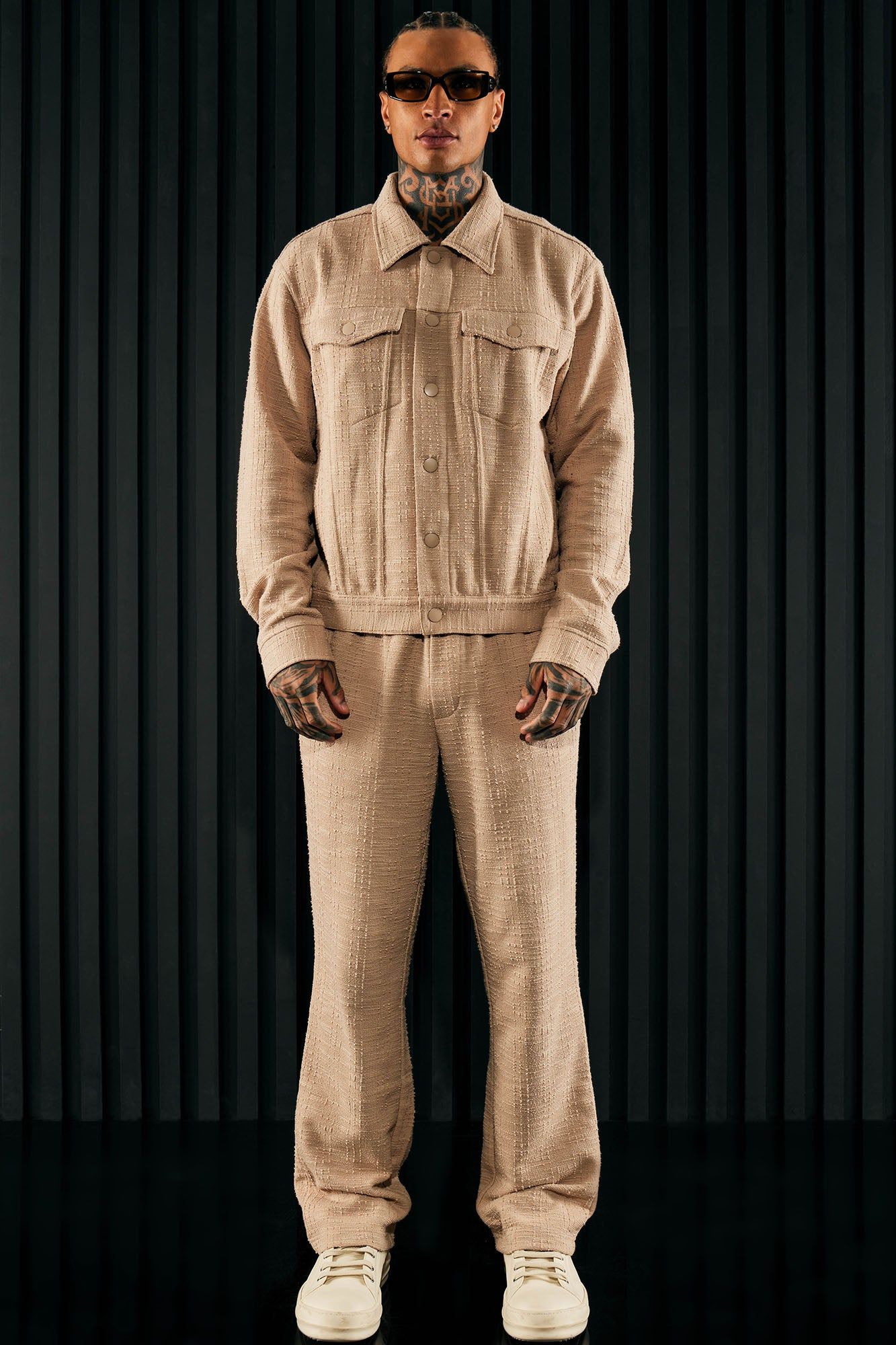 Jordan Textured Trucker Jacket - Tan sold by Fashion Nova product image thumbnail 2