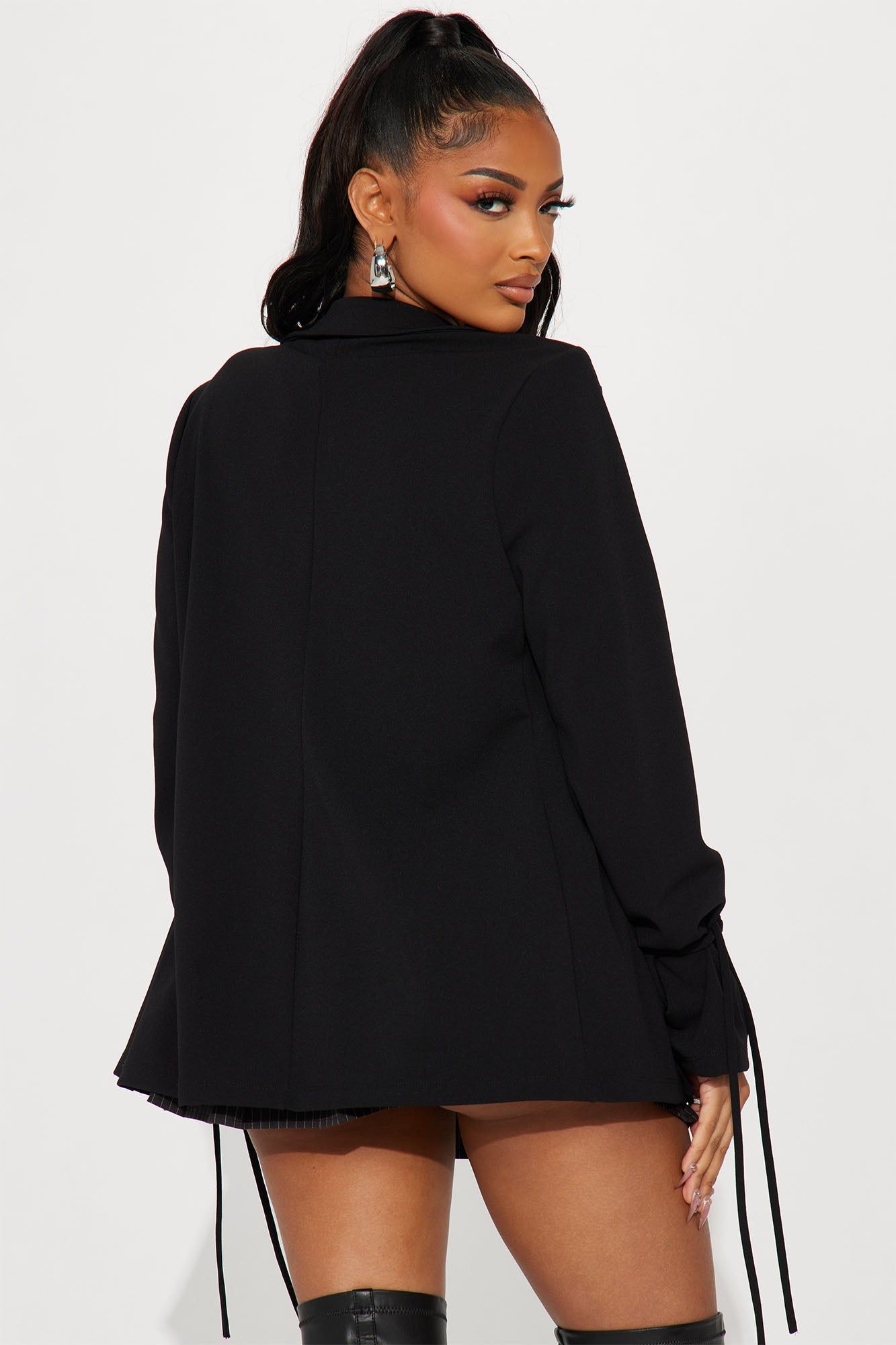 All Tied Up Blazer - Black sold by Fashion Nova product image thumbnail 3