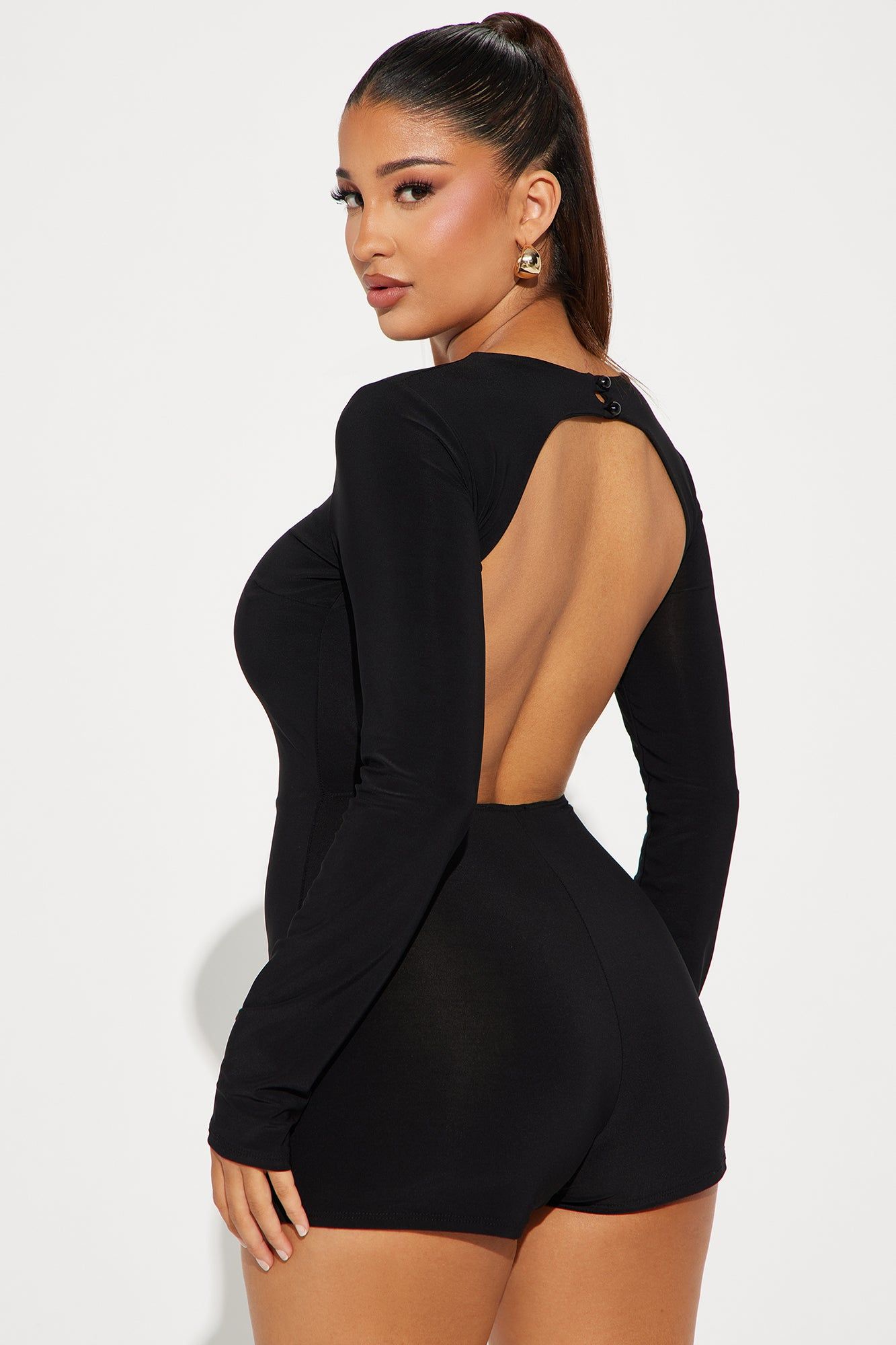 Less Than Zero Romper - Black sold by Fashion Nova product image thumbnail 2