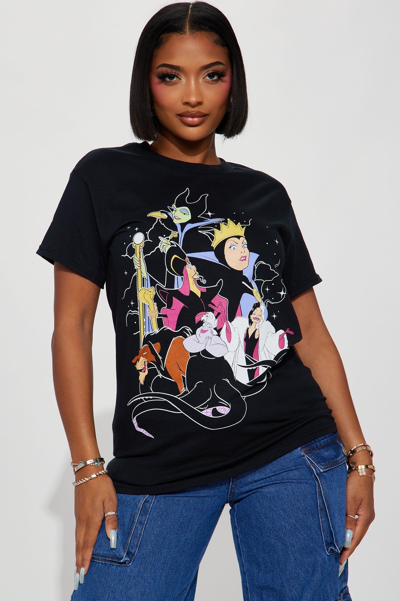 Disney Villains Graphic Tshirt - Black sold by Fashion Nova