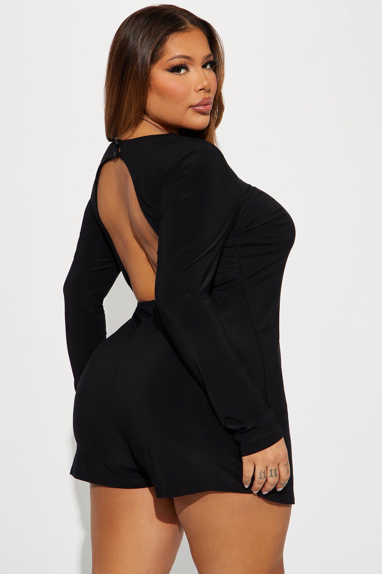 Less Than Zero Romper - Black sold by Fashion Nova product image thumbnail 5
