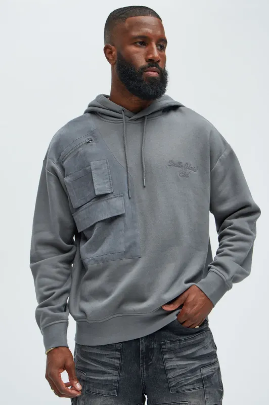 Seattle Optimist Club Hoodie - Charcoal sold by Fashion Nova