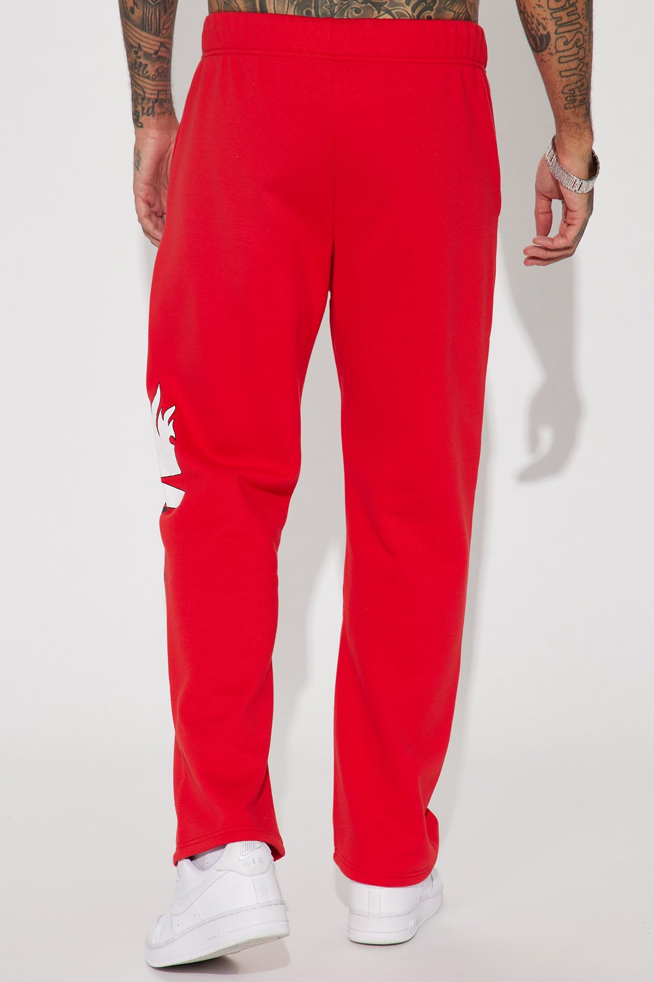 Money Man Straight Sweatpant - Red sold by Fashion Nova product image thumbnail 6