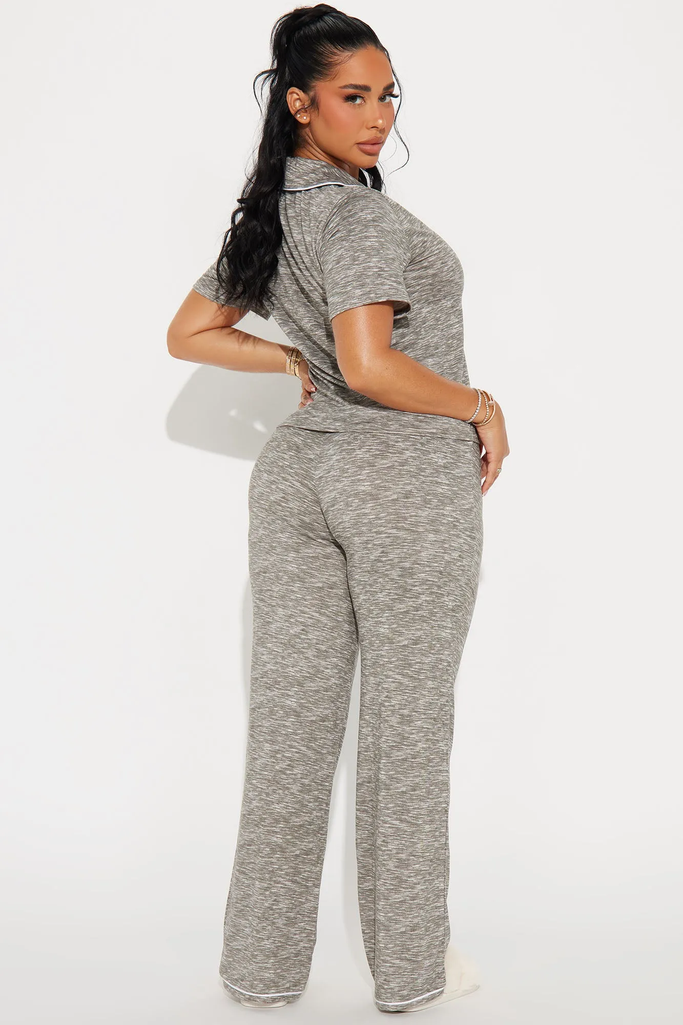 Time For Bed PJ Pant Set - Grey sold by Fashion Nova product image thumbnail 4