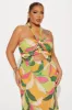 Jane Linen Maxi Dress - Lime sold by Fashion Nova