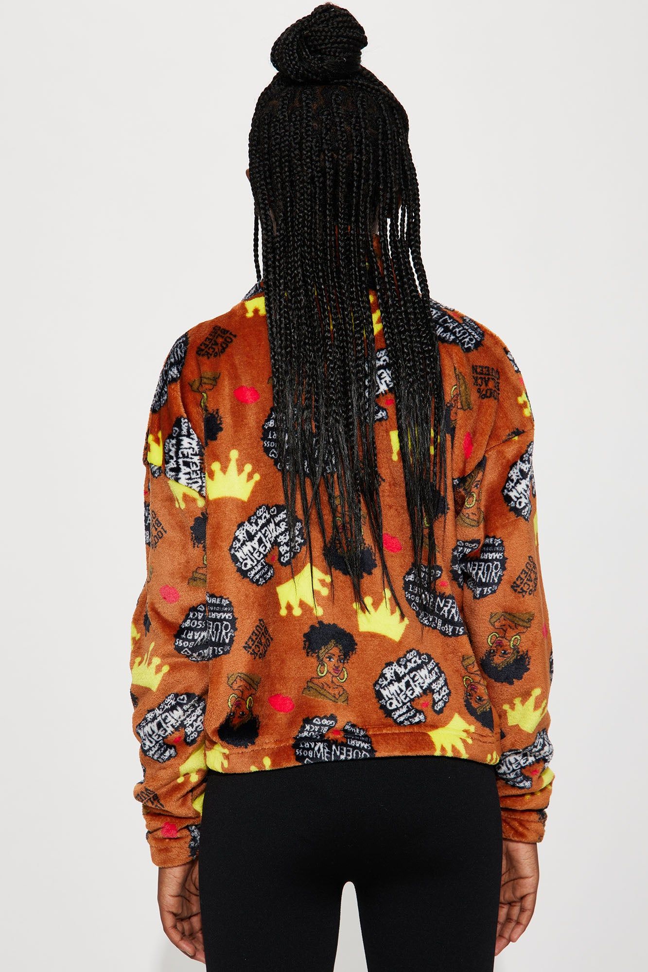 Mini Feeling Empowered Plush Jacket - Brown sold by Fashion Nova product image thumbnail 3