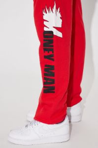 Money Man Straight Sweatpant - Red sold by Fashion Nova