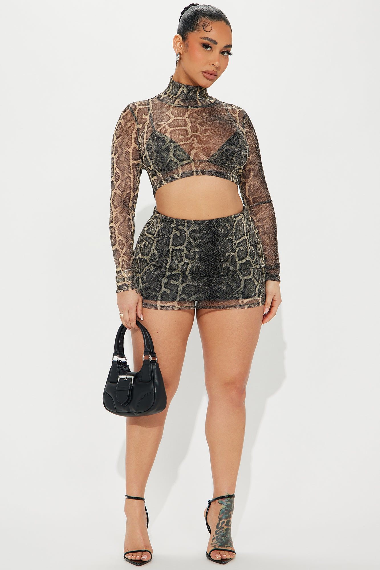 Animal Vibes 3 Piece Skirt Set - Leopard sold by Fashion Nova product image thumbnail 2