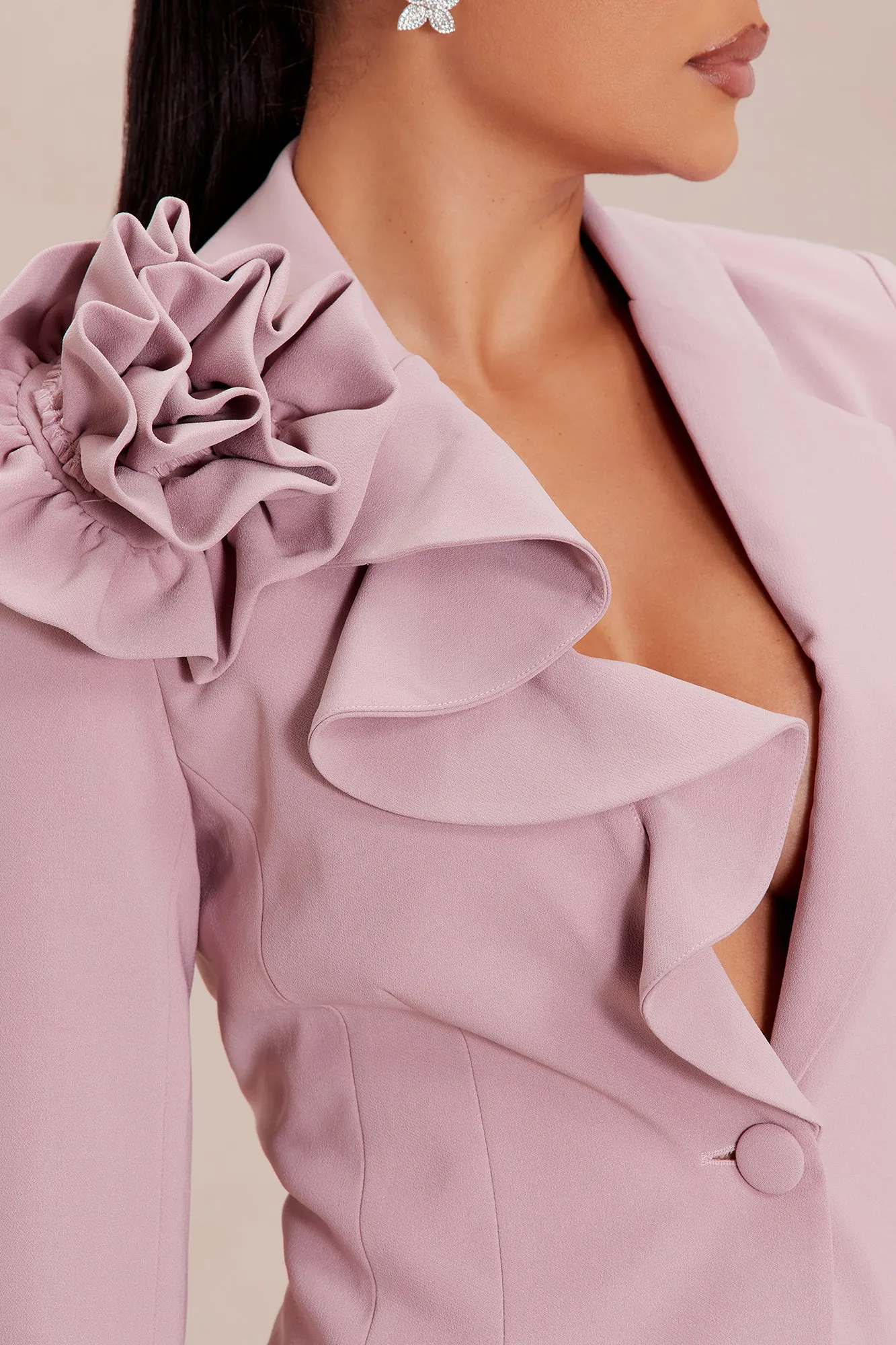 Lavish Blazer Pant Suit Set - Mauve sold by Fashion Nova product image thumbnail 3