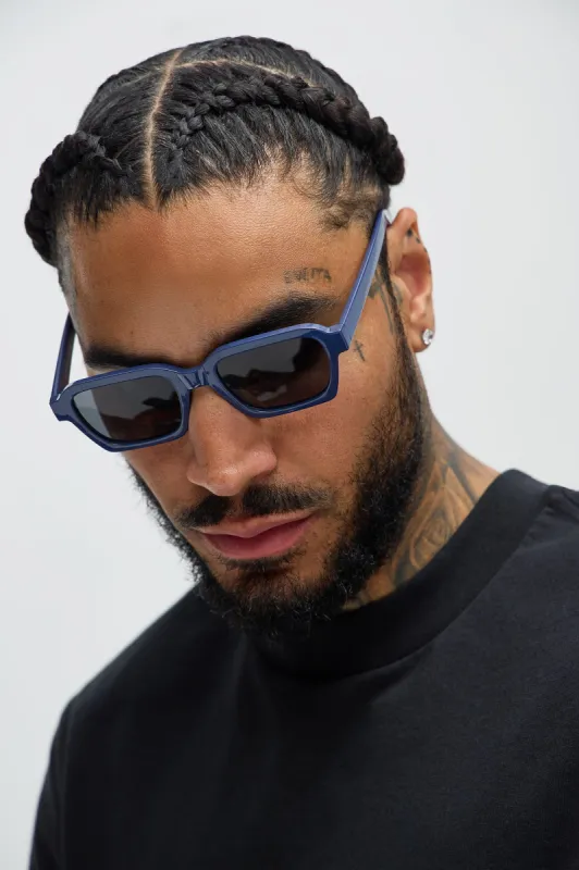 Work It Out Sunglasses - Blue sold by Fashion Nova