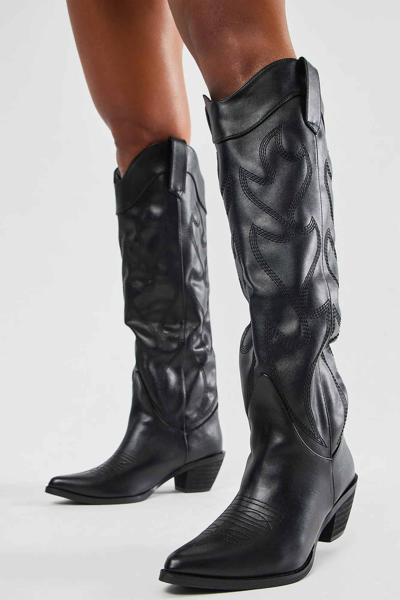 Country Roots Cowboy Boots - Black sold by Fashion Nova product image thumbnail 2