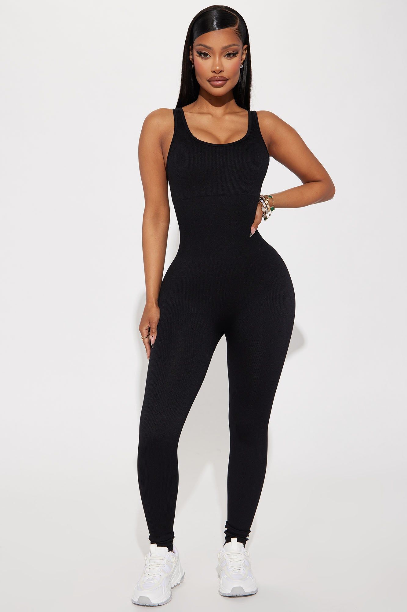Lean Seamless Active Jumpsuit - Black sold by Fashion Nova product image thumbnail 2