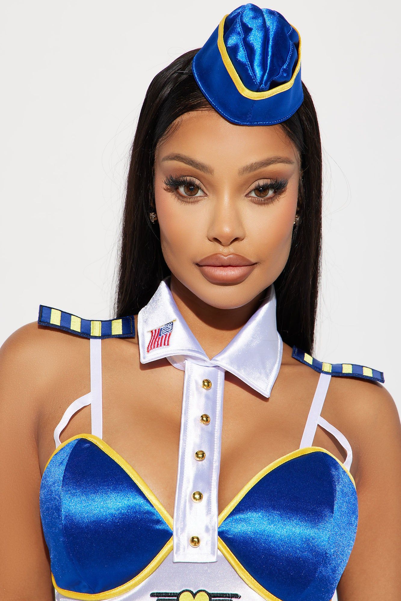 Fly With Me 3 Piece Costume Set - Blue/combo sold by Fashion Nova product image thumbnail 3