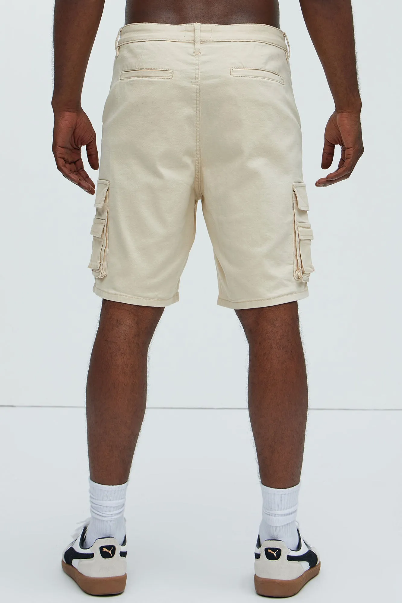 Landon Relaxed Cargo Shorts - Cream sold by Fashion Nova product image thumbnail 5