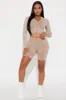 Hiking Buddy Washed Seamless Active Set - Taupe sold by Fashion Nova