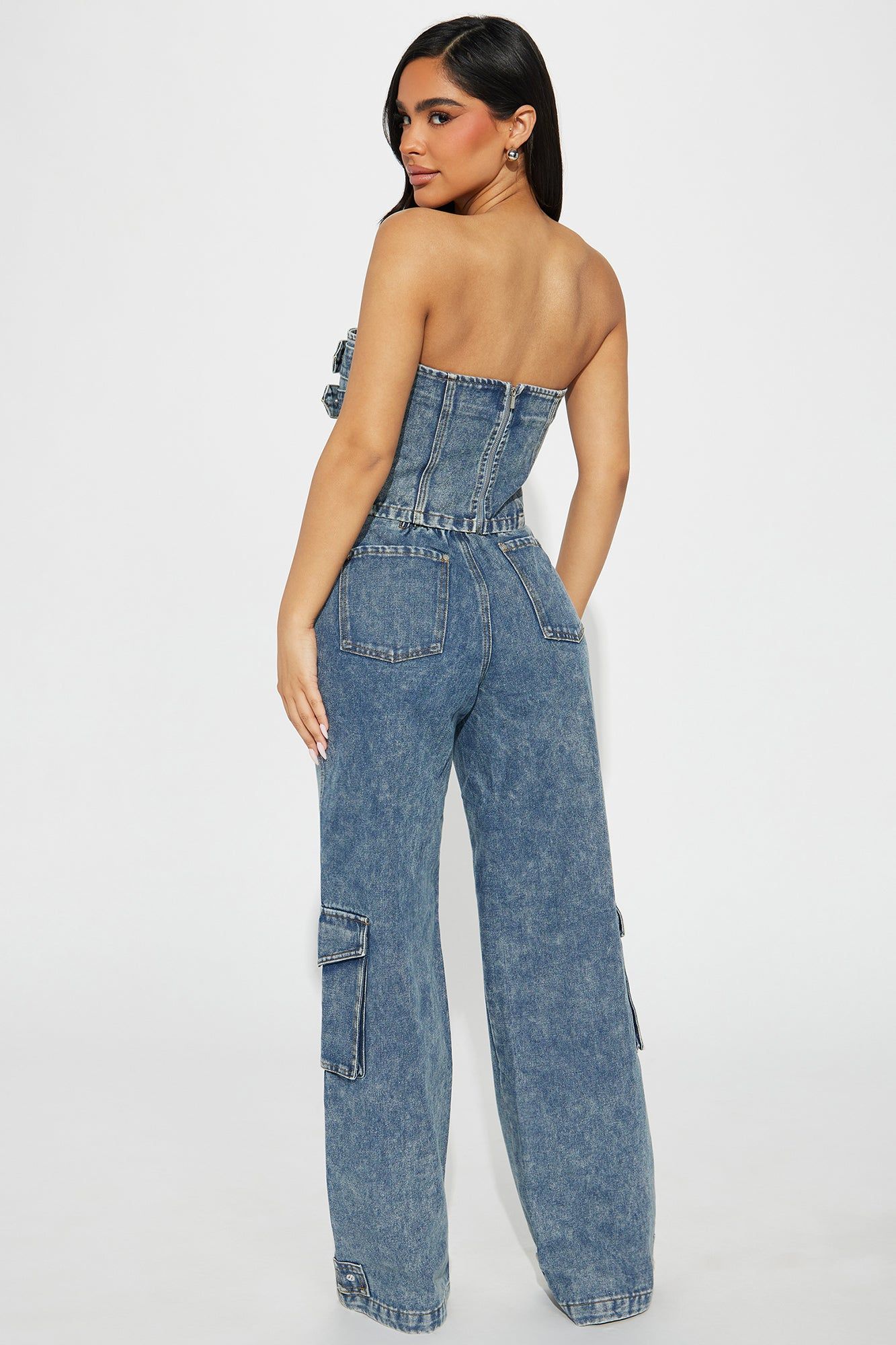 Sweet Love Mineral Wash Pant Set - Denim sold by Fashion Nova product image thumbnail 4