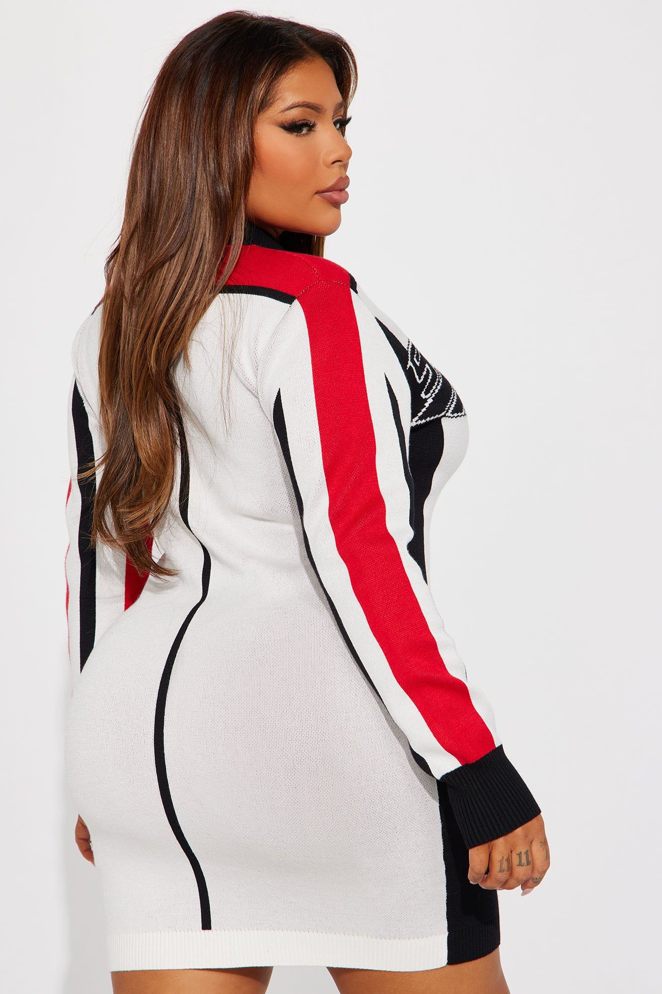 Fast Track Sweater Mini Dress - Red sold by Fashion Nova product image thumbnail 6