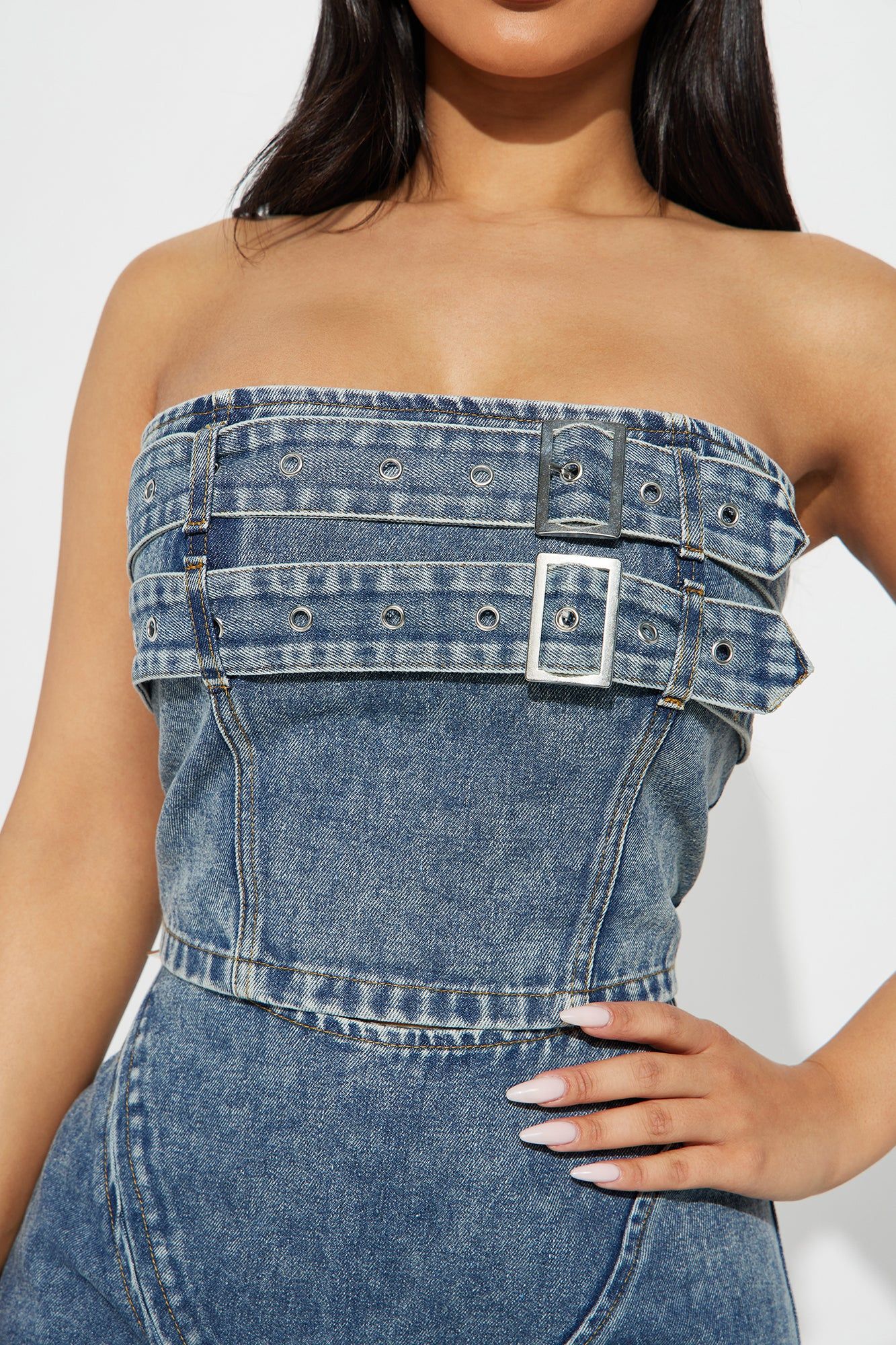 Sweet Love Mineral Wash Pant Set - Denim sold by Fashion Nova product image thumbnail 3