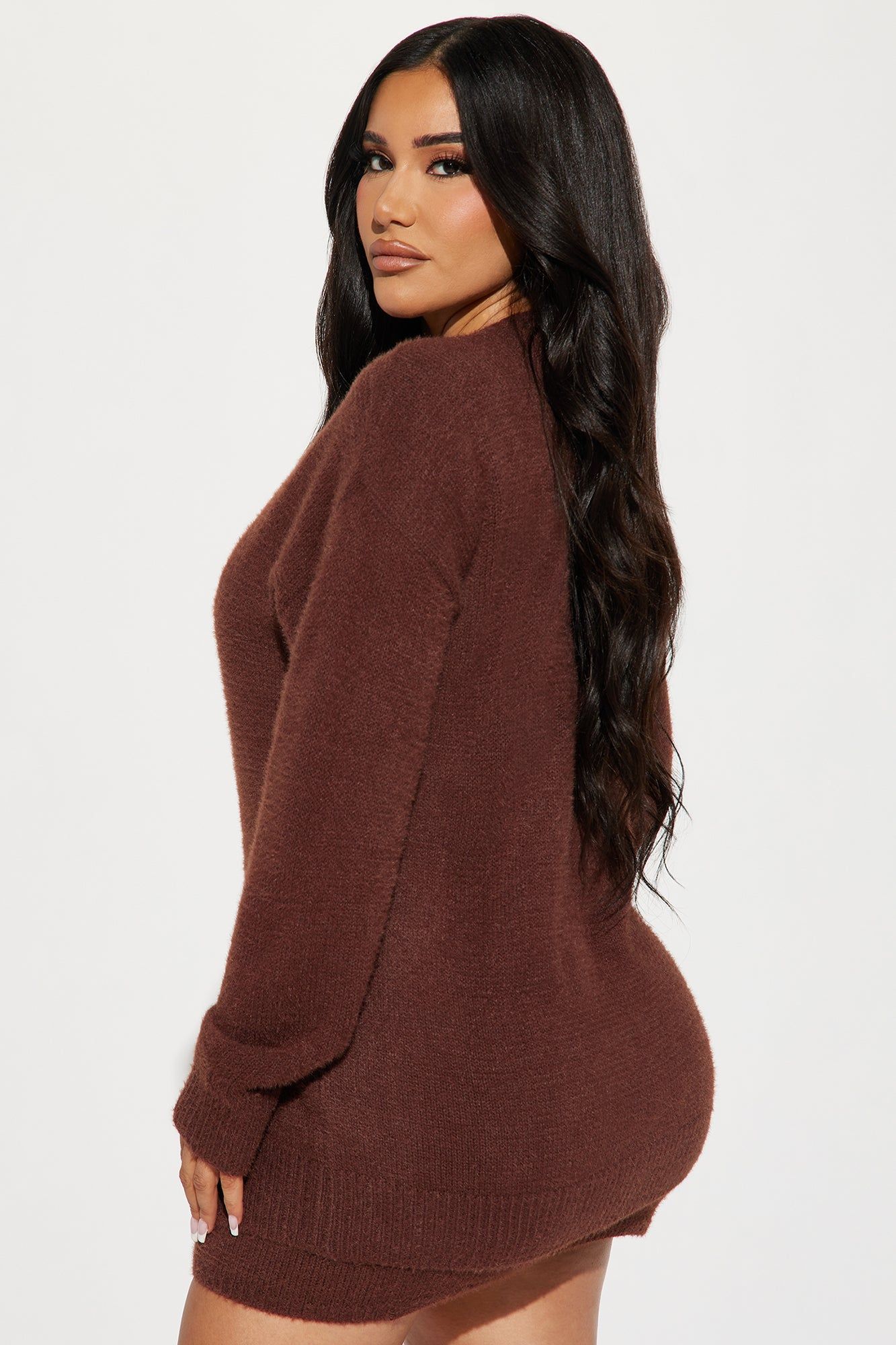 Regina Sweater Skirt Set - Chocolate sold by Fashion Nova product image thumbnail 3