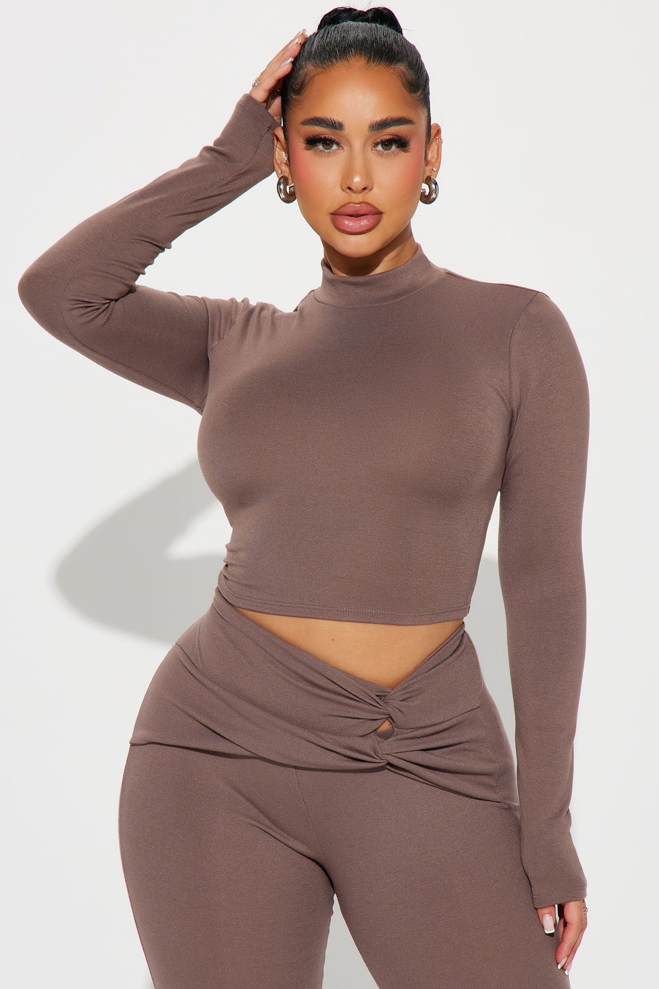 Only Secret Pant Set - Mocha sold by Fashion Nova product image thumbnail 2