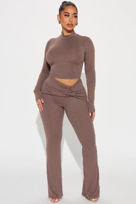 Only Secret Pant Set - Mocha sold by Fashion Nova
