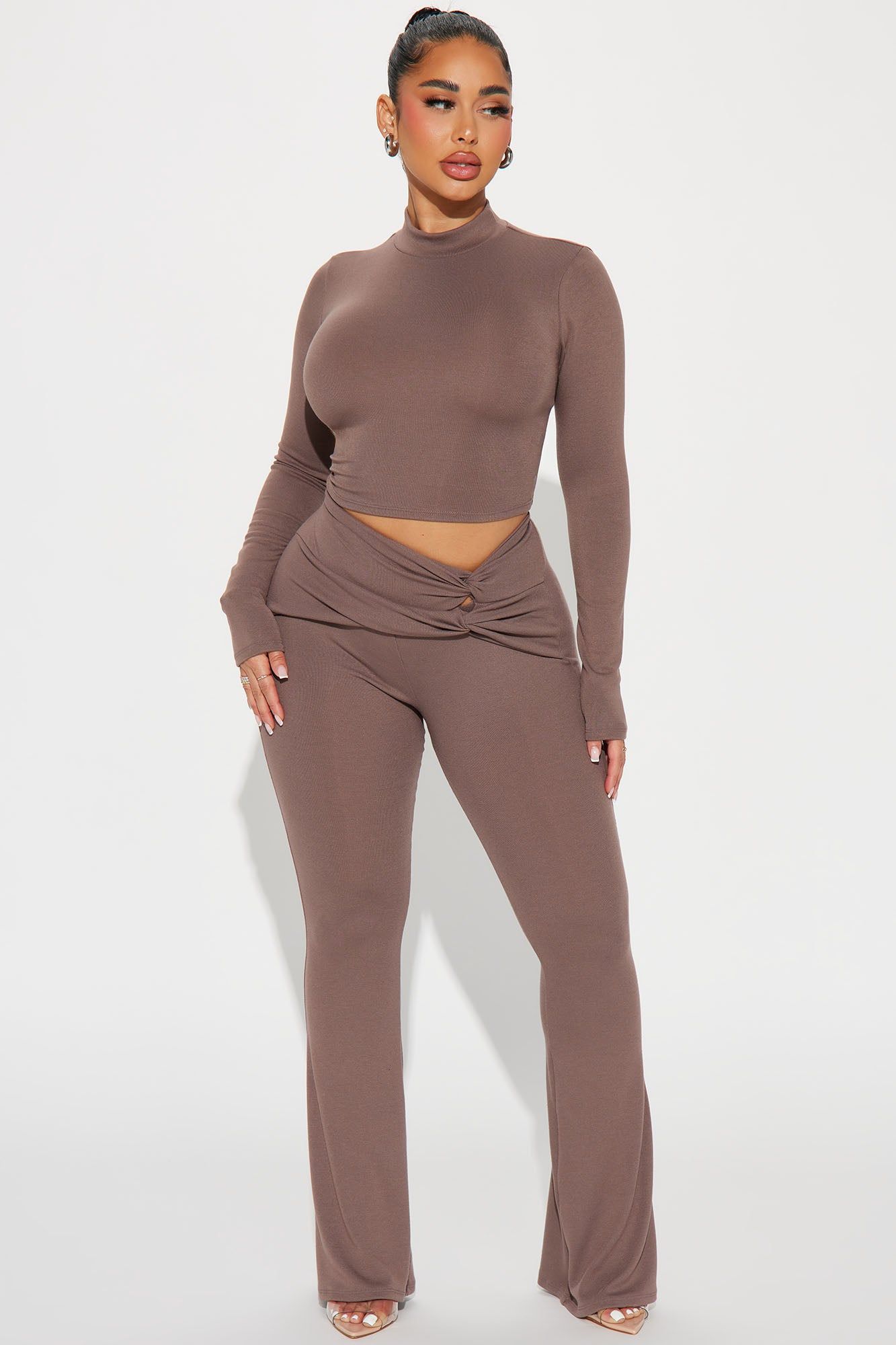 Only Secret Pant Set - Mocha sold by Fashion Nova